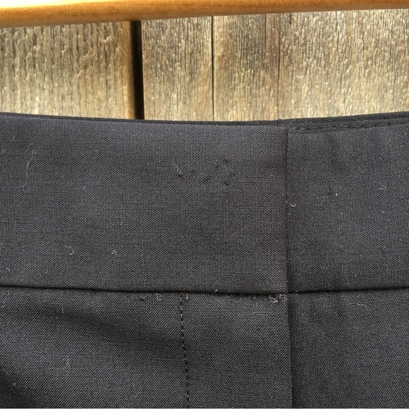 Lafayette 148 New York Italian Stretch Wool Menswear Pant Black 8 - Picture 15 of 16